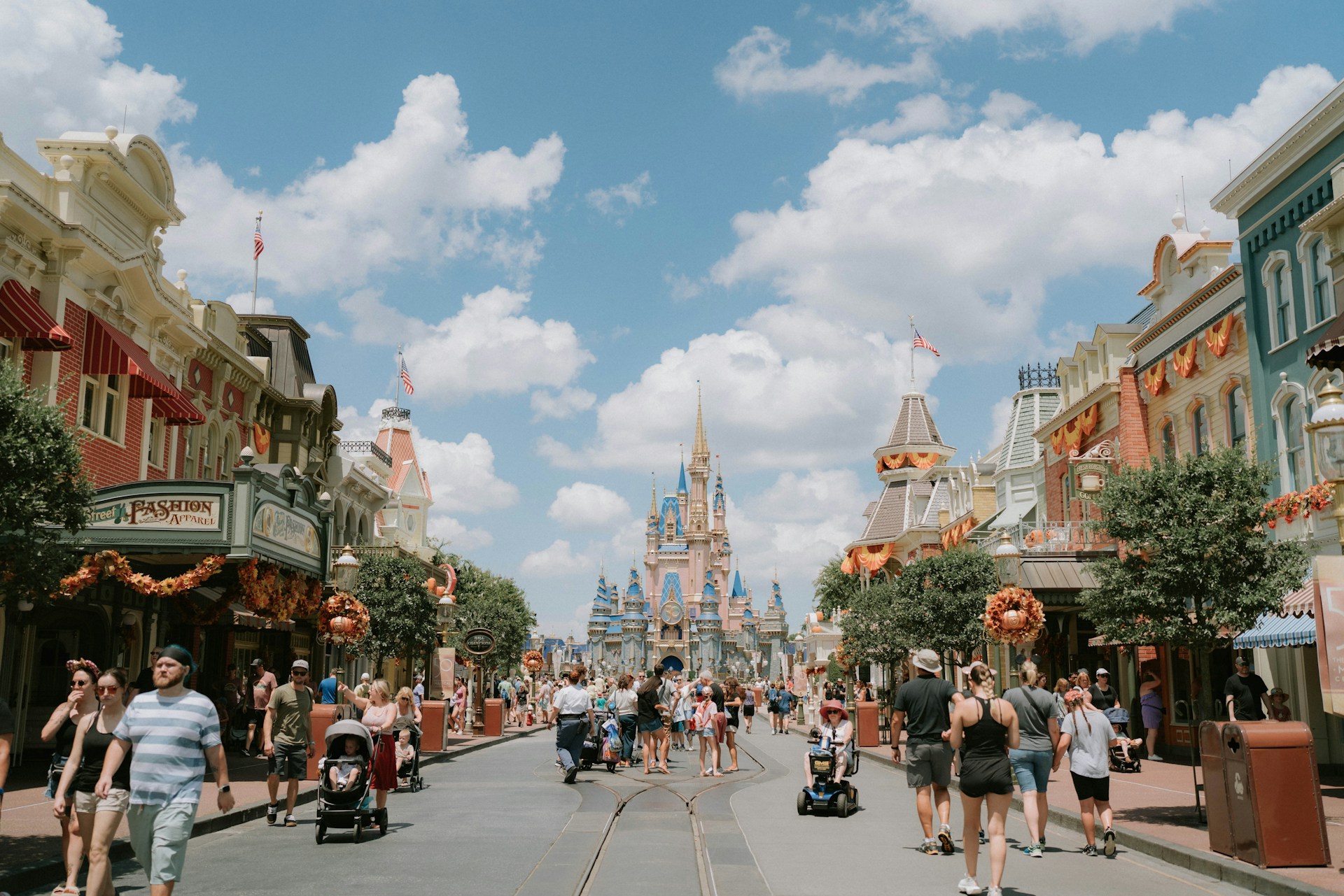 A Walt Disney World theme park castle in Orlando, Florida